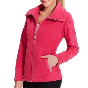 Calvin Klein Performance Fleece Zip Up Sweater Jacket